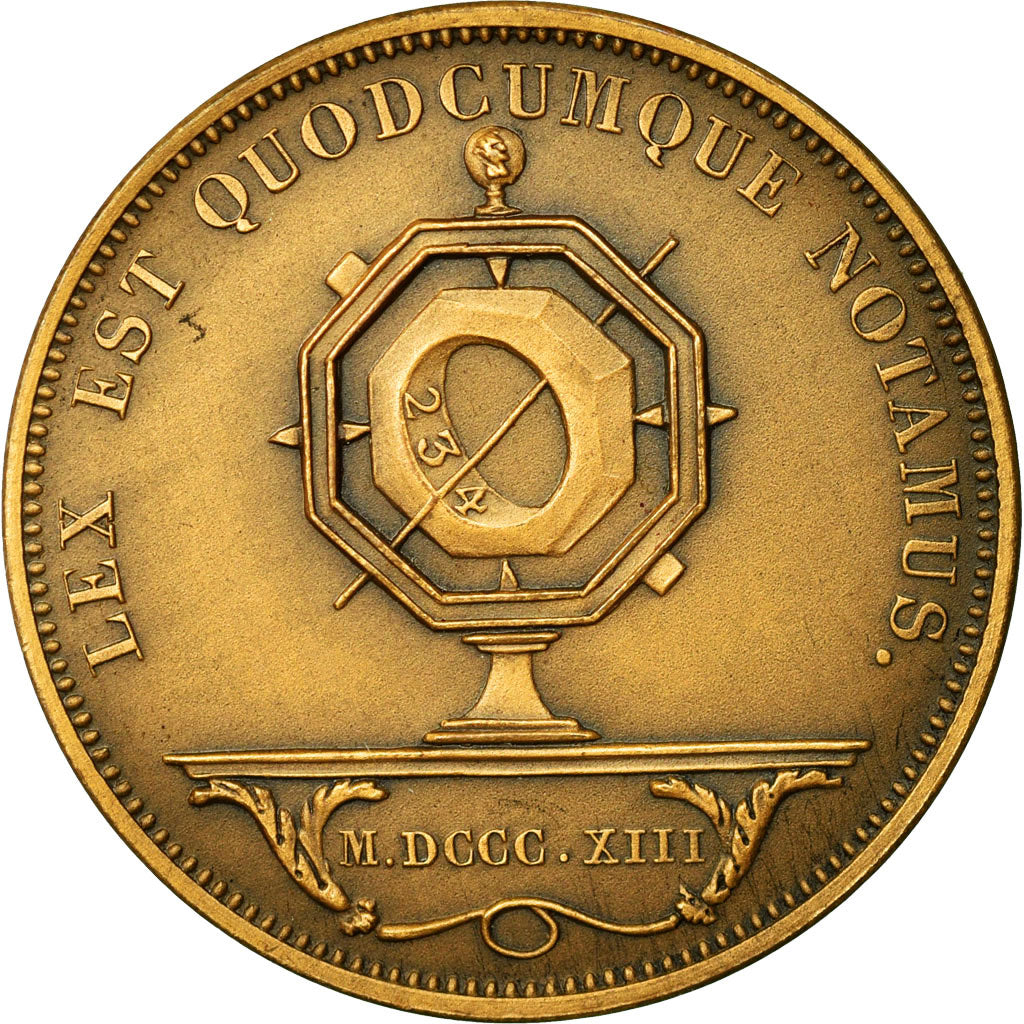 France, Token, Notaires de l'Arrondissement de Saint-Etienne, 1813, MS(63)