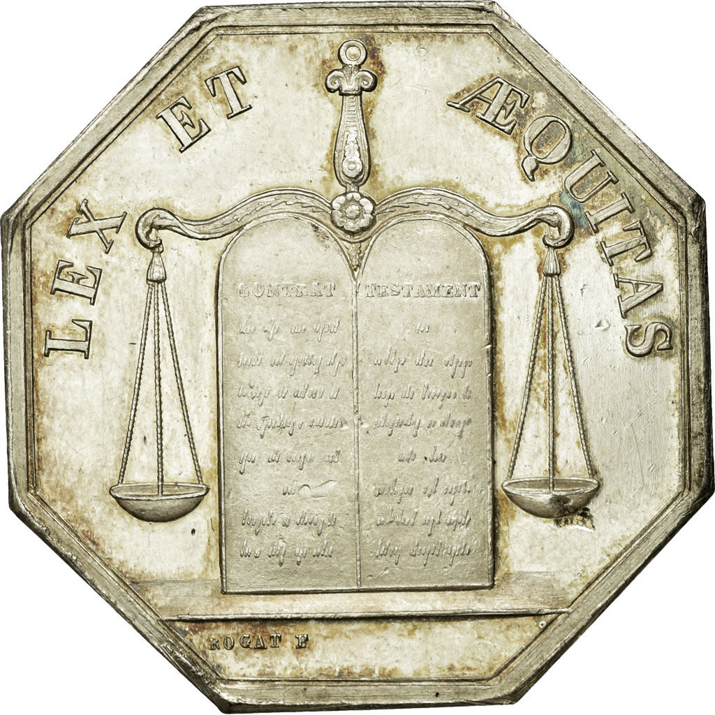 France, Token, Notaires de l'Arrondissement de Corbeil, Seine et Oise, Rogat
