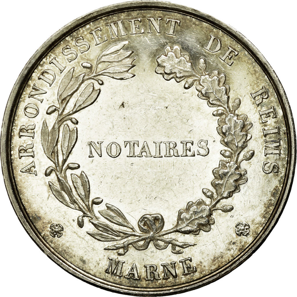 França, Token, Notaires de l'Arrondissement de Reims, 1824, Tiolier, AU(55-58)