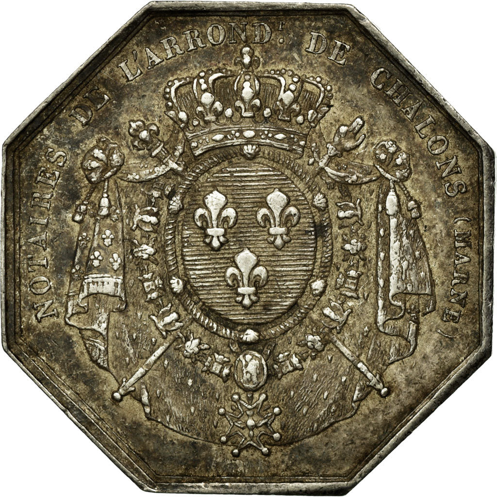France, Token, Notaires de l'Arrondissement de Châlons-sur-Marne, 1827, Dubois