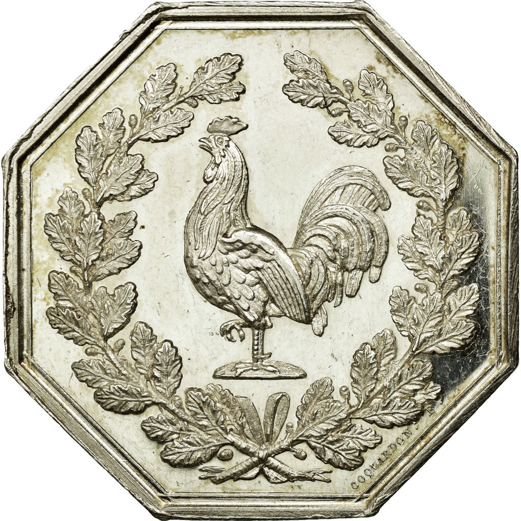France, Token, Notaires de l'Arrondissement de Compiègne, 1830, Coquardon