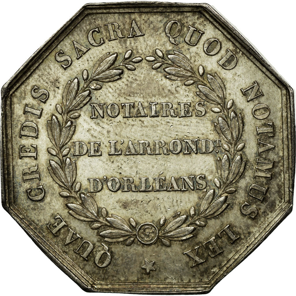 France, Jeton, Napoléon III, Notaires de l'Arrondissement d'Orléans, SUP