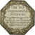 Francia, Token, Louis XVIII, Notaires de l'Arrondissement de Senlis, Oise