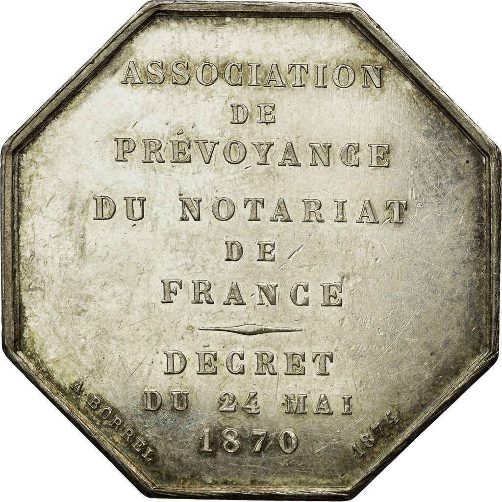 Frankreich, Token, Association de Prévoyance du Notariat de France, 1874