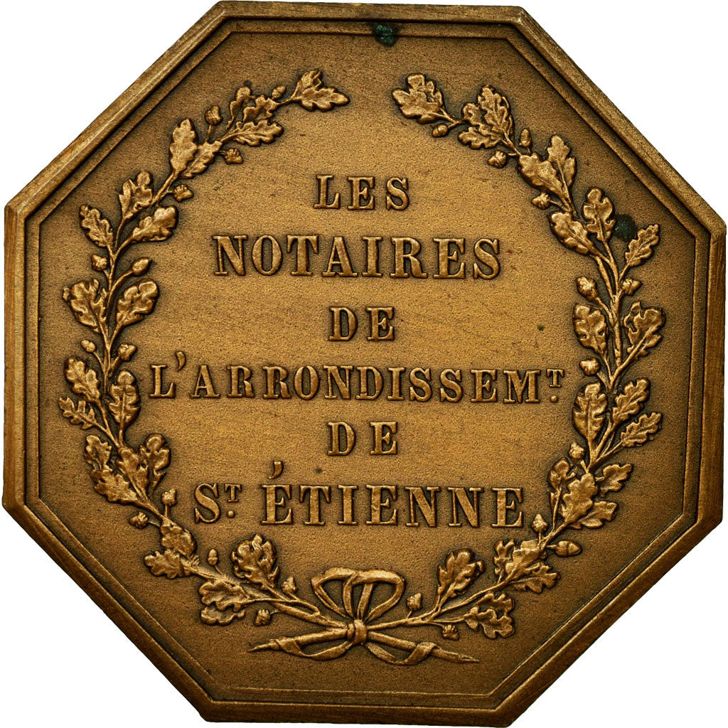 France, Jeton, Notaires de l'Arrondissement de Saint-Etienne, 1846, Durand, SPL