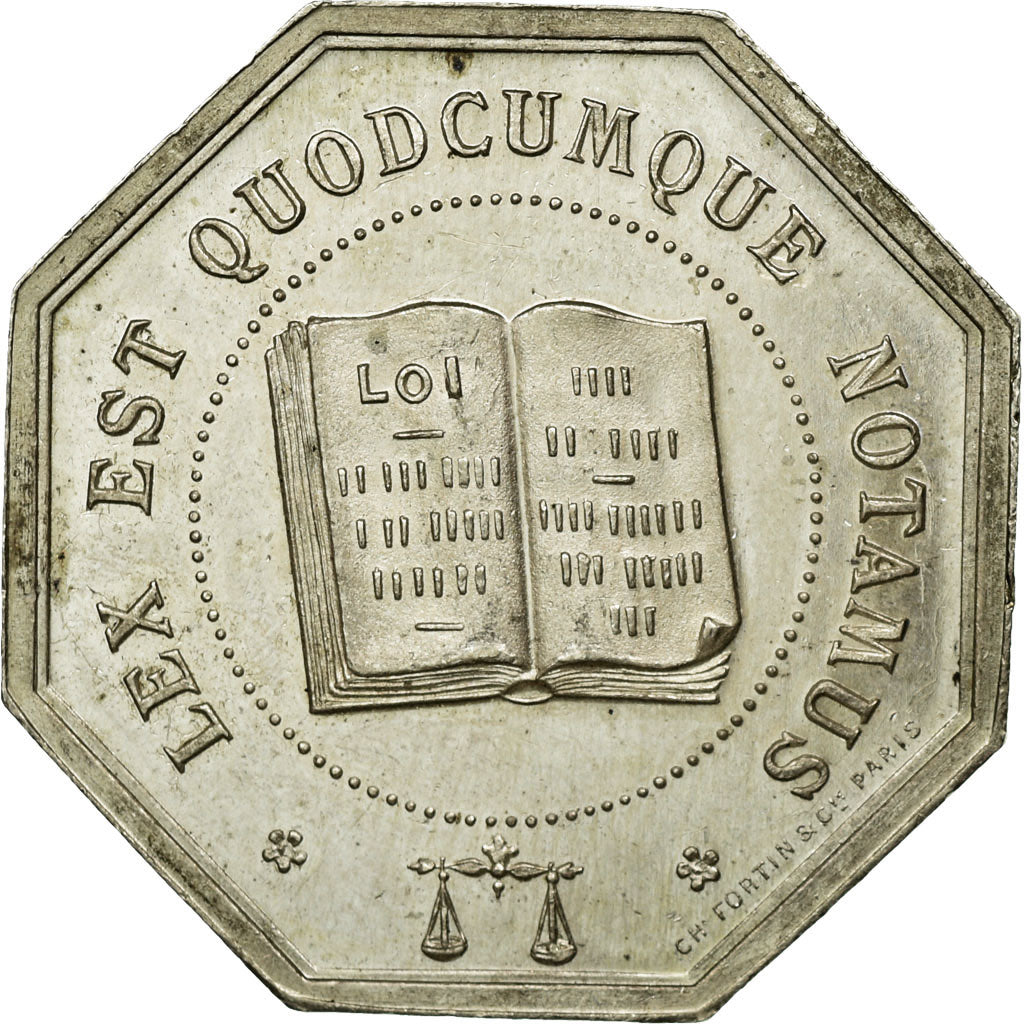 France, Jeton, Notaires de l'Arrondissement de Béthune, SUP, Argent