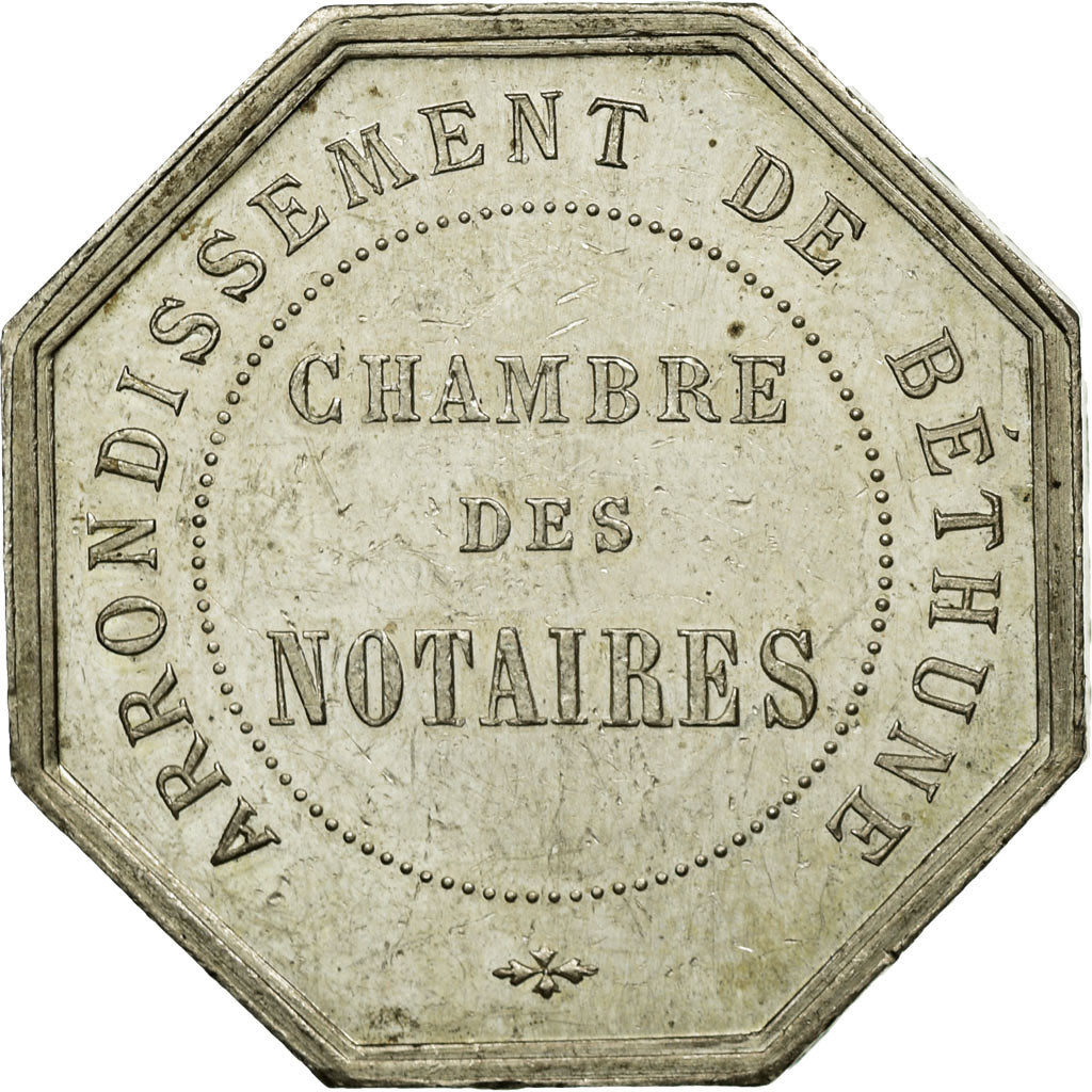 France, Jeton, Notaires de l'Arrondissement de Béthune, SUP, Argent
