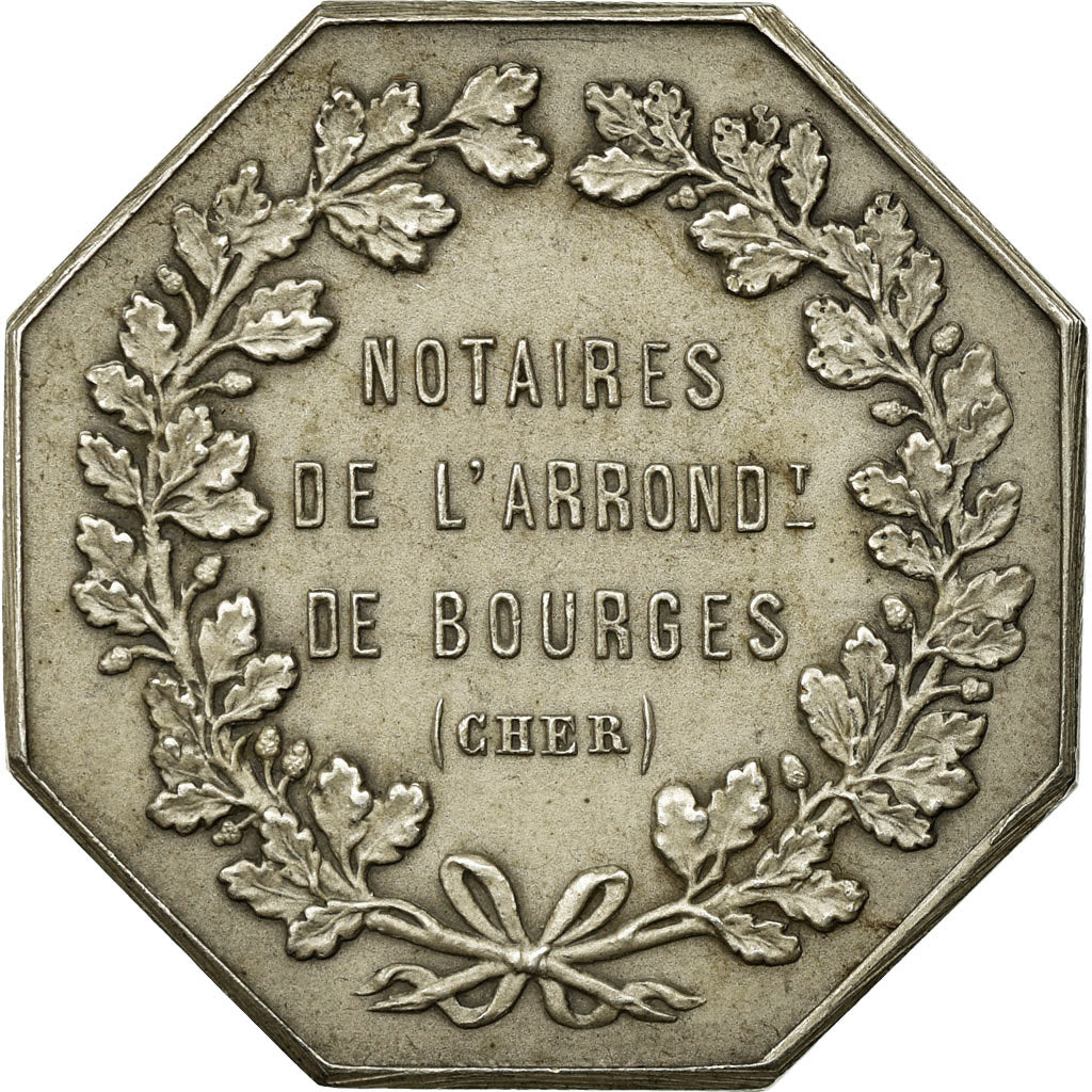 France, Jeton, Notaires de l'Arrondissement de Bourges, Cher, Borrel.A, SUP
