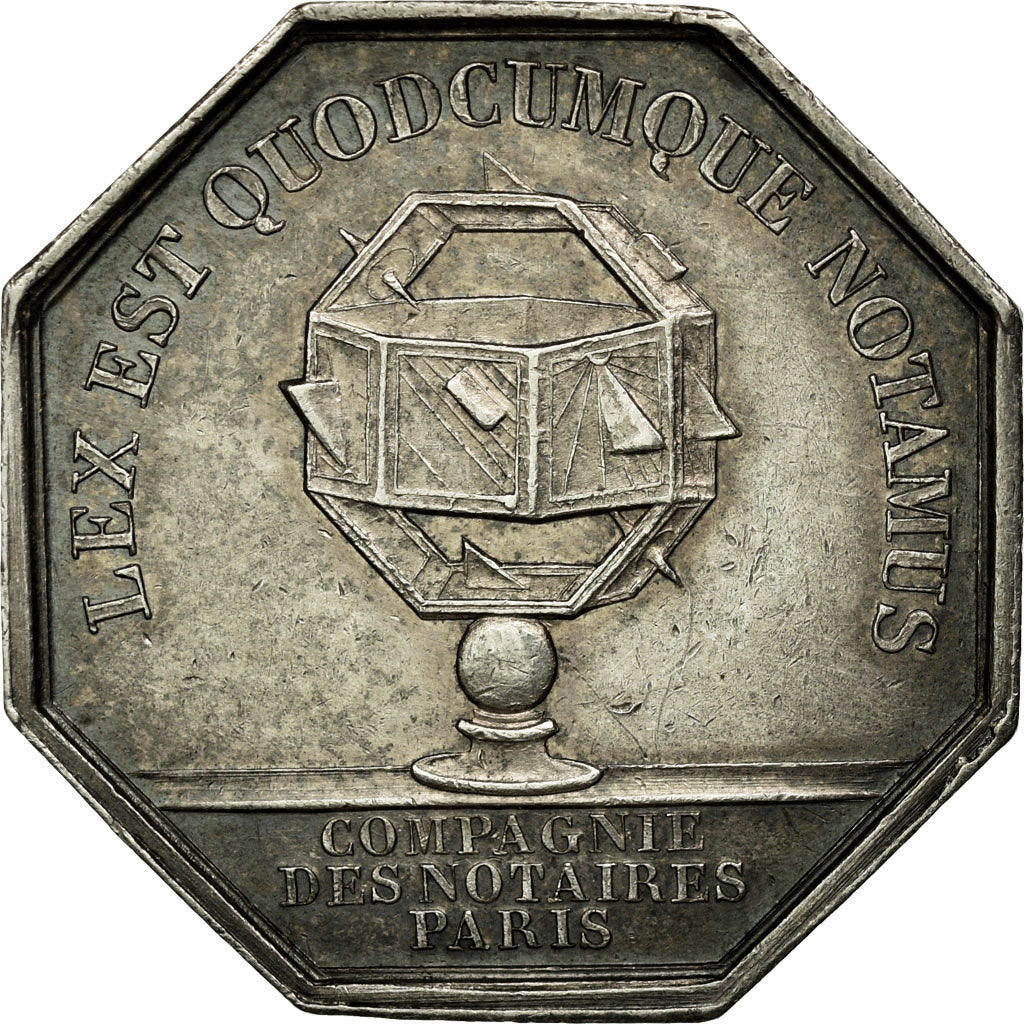 France, Token, Napoléon III, Compagnie des Notaires de Paris, Barre, MS(60-62)