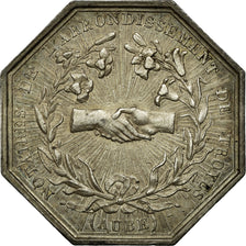 France, Token, Notaires de l'arrondissement de Troyes, 1823, Barre, AU(55-58)