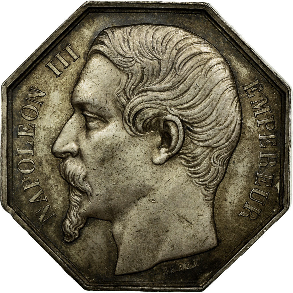 Frankreich, Token, Napoléon III, Compagnie des Notaires de Paris, Barre, VZ+