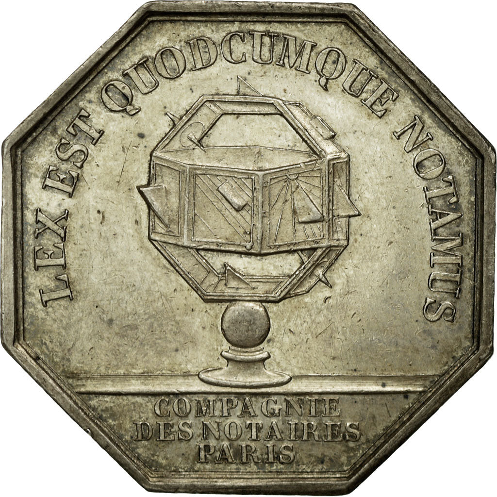 Frankreich, Token, Napoléon III, Compagnie des Notaires de Paris, Barre, VZ+
