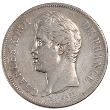 Münze, Frankreich, Charles X, 5 Francs, 1828, Bordeaux, SS, Silber, Gadoury:644
