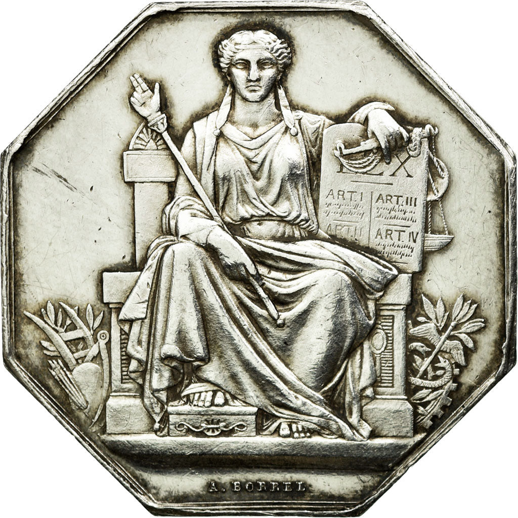 Francia, Token, Notaires de l'Arrondissement de Nevers, Nièvre, Borrel.A, SPL-