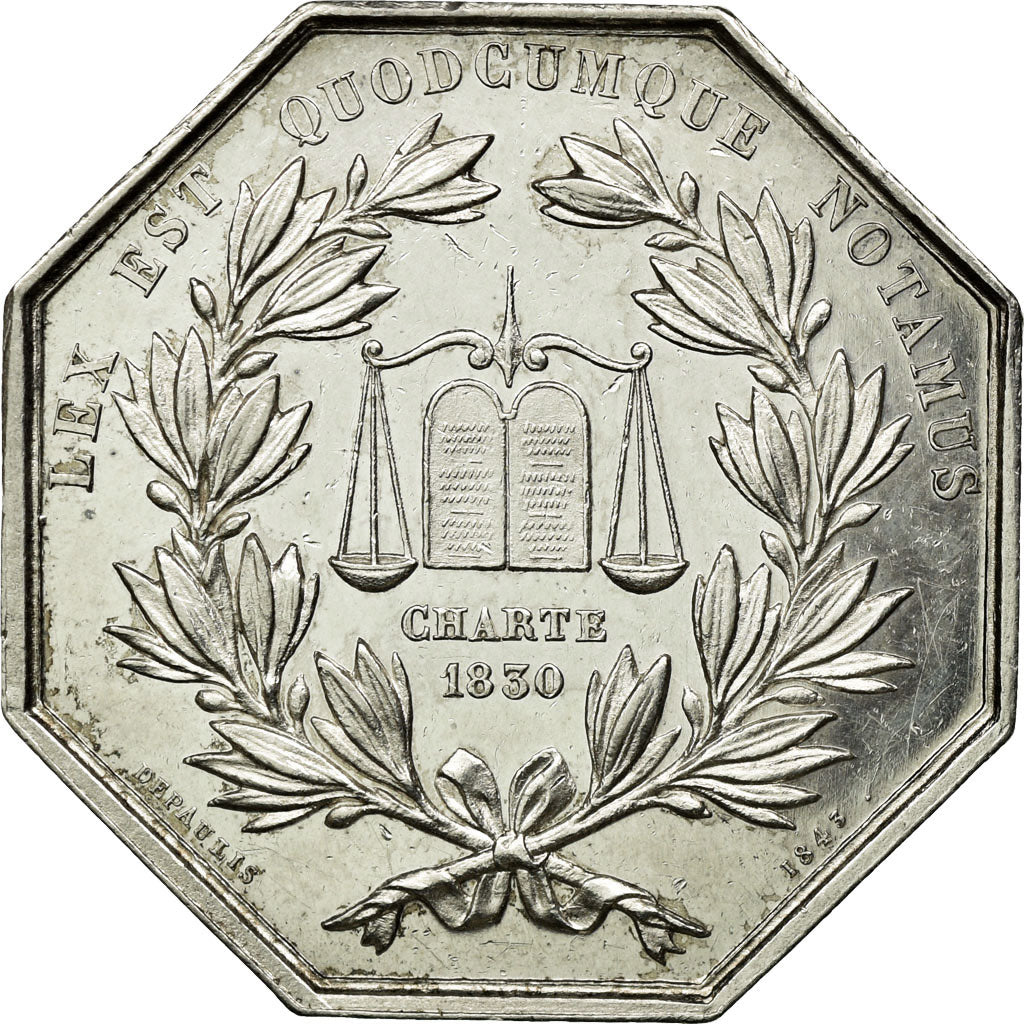 Frankreich, Token, Notaires de l'Arrondissement de Caen, 1842, Depaulis, VZ