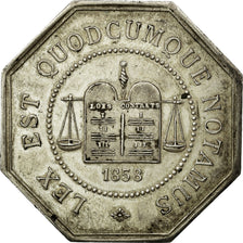 France, Jeton, Notaires de l'Arrondissement de Péronne, Somme, 1858, SUP