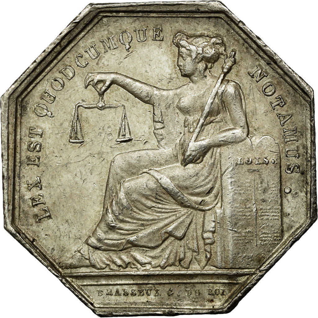 France, Token, Notaires de l'Arrondissement de Bernay, Eure, Brasseux