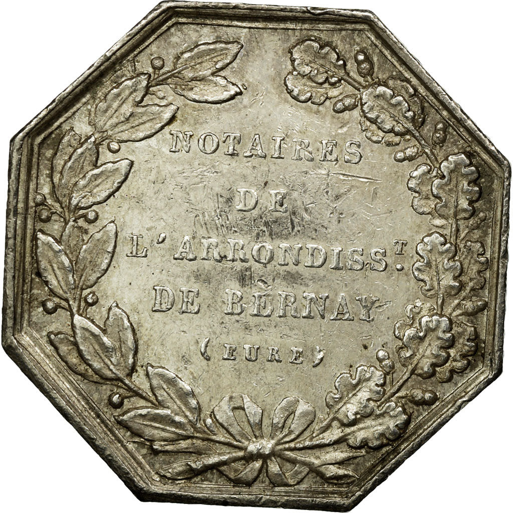 France, Token, Notaires de l'Arrondissement de Bernay, Eure, Brasseux