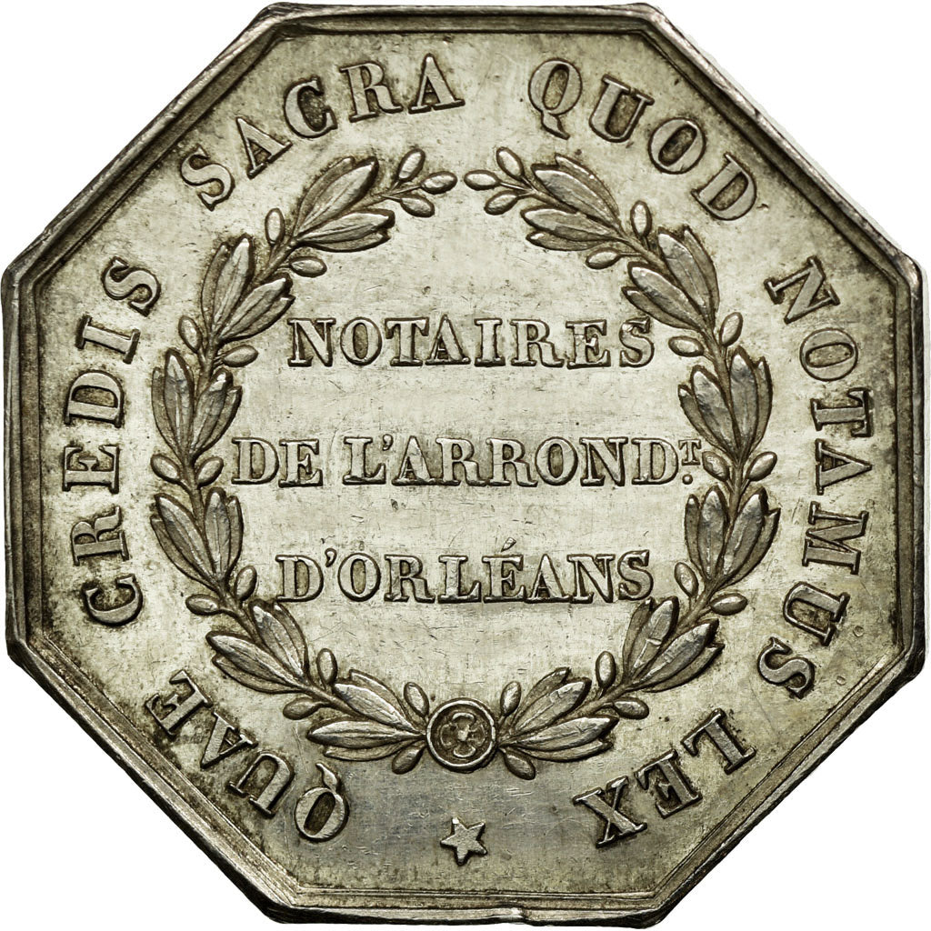 France, Token, Notaires de l'Arrondissement d'Orléans, Pingret, MS(60-62)