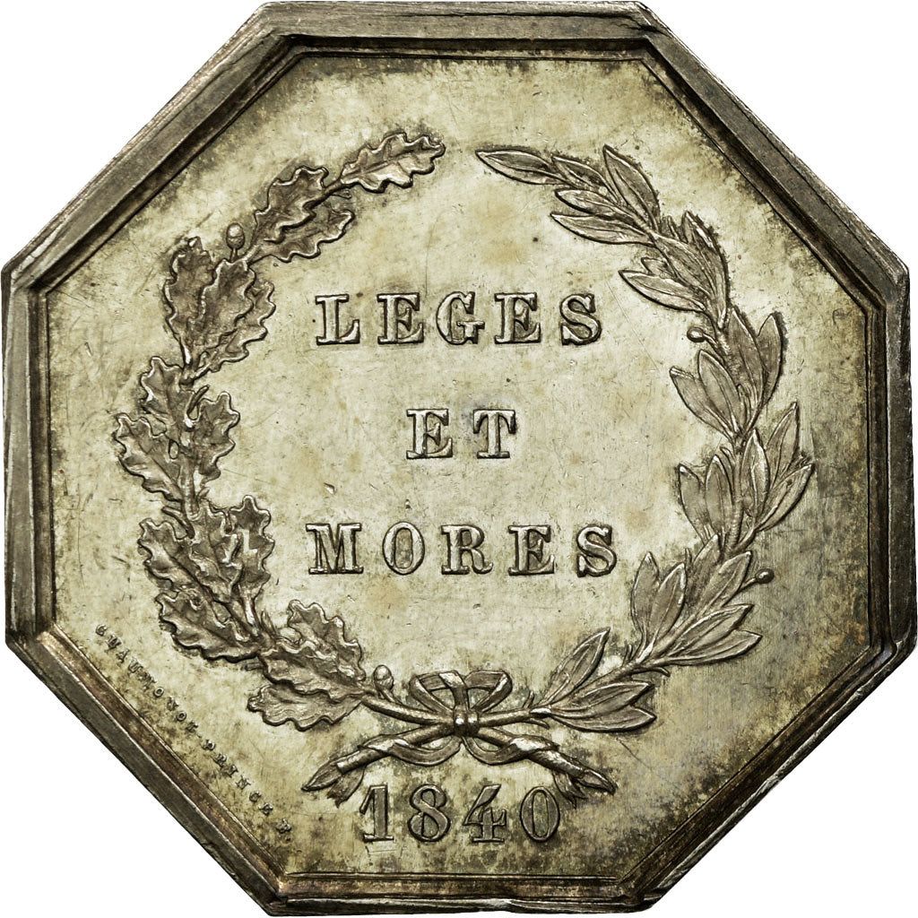 France, Jeton, Chambre des Notaires de Bar-sur-Aube, 1840, Chaumonot, SUP