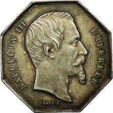 France, Token, Napoléon III, Notaires de l'Arrondissement de Meaux, Caqué