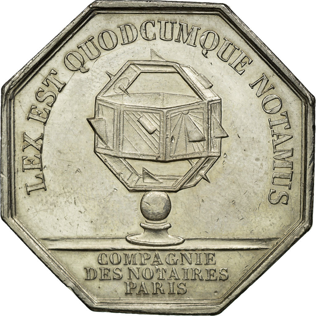 France, Jeton, Napoléon III, Compagnie des Notaires de Paris, Barre, SUP