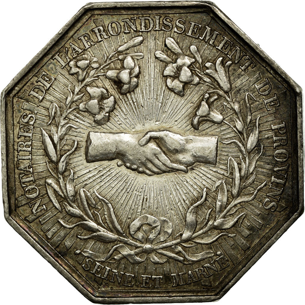 France, Token, Notaires de l'Arrondissement de Provins, Seine et Marne, 1824