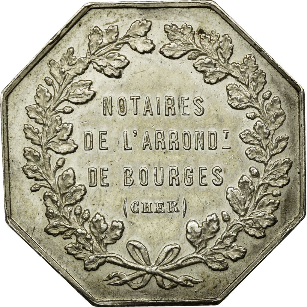 Frankreich, Token, Notaires de l'Arrondissement de Bourges, Cher, Borrel.A, VZ