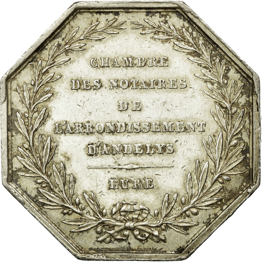 France, Token, Notaires de l'Arrondissement d'Andelys, Eure, Depaulis