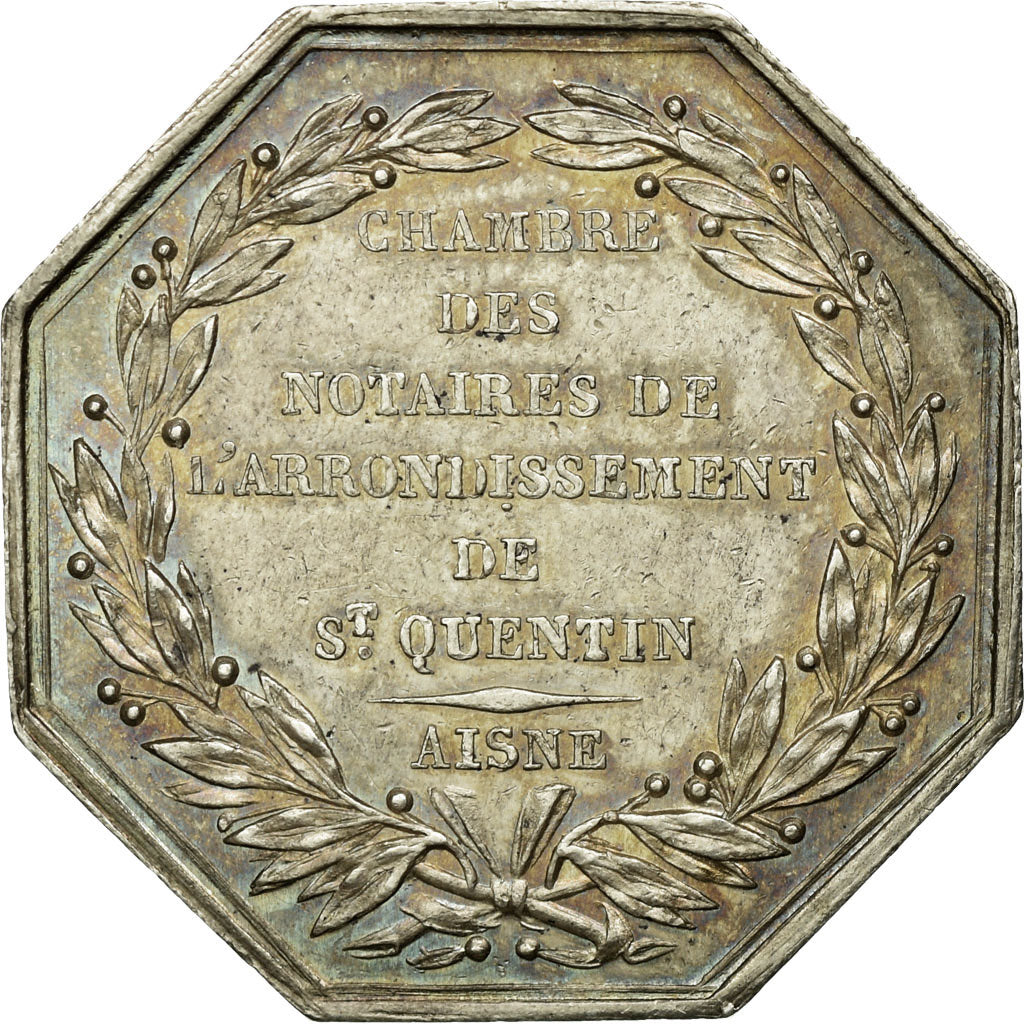 France, Jeton, Notaires de l'Arrondissement de Saint-Quentin, Aisne, SUP