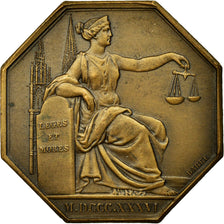 France, Token, Compagnie des Notaires d'Eure et Loir, 1836, Barre, AU(55-58)