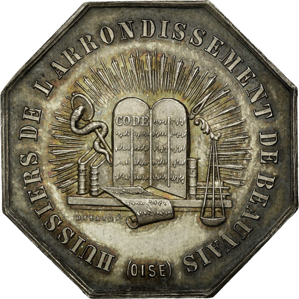 Francia, Token, Huissiers de l'Arrondissement de Beauvais, Oise, Desaide, SPL
