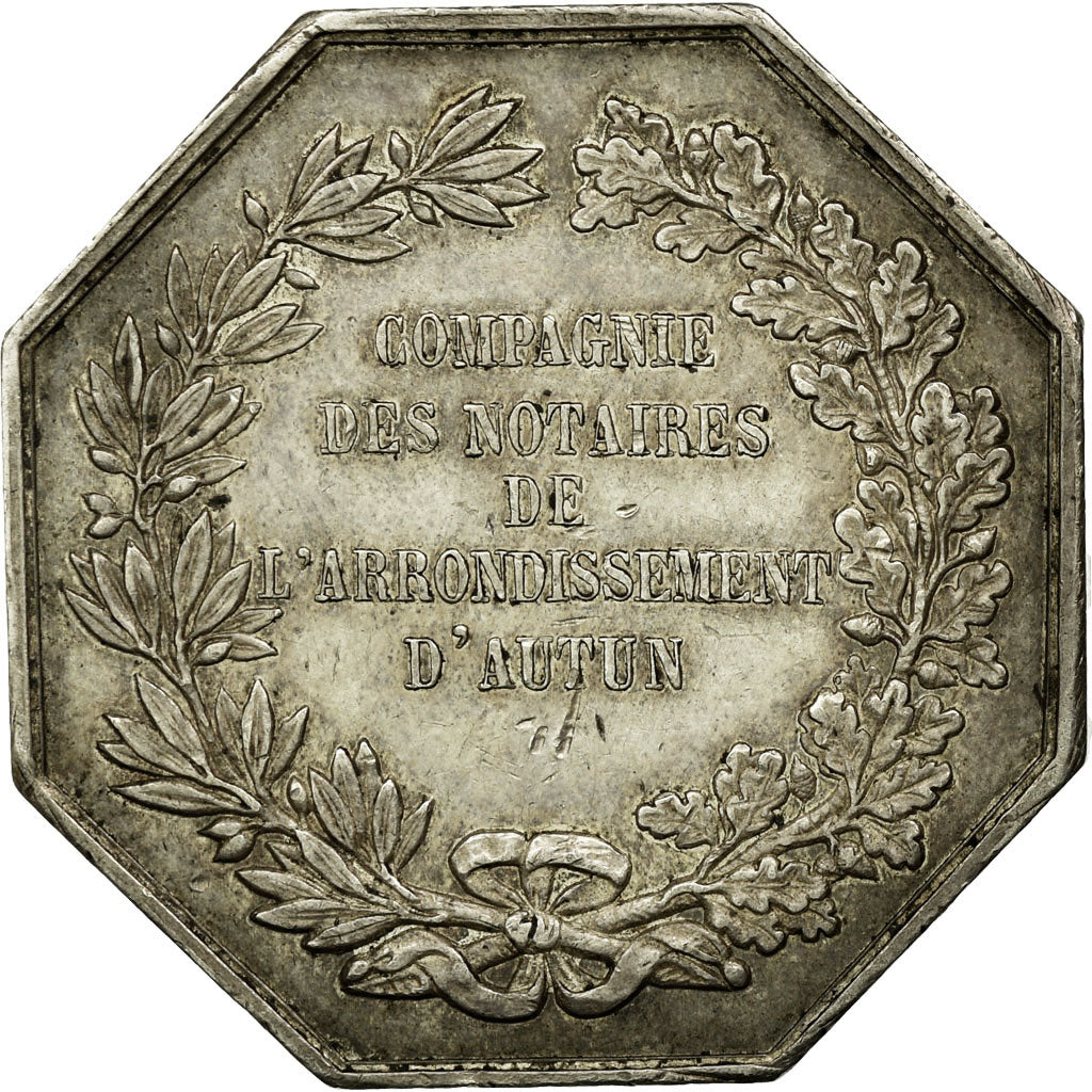 France, Token, Notaires de l'Arrondissement d'Autun, Borrel.A, EF(40-45)