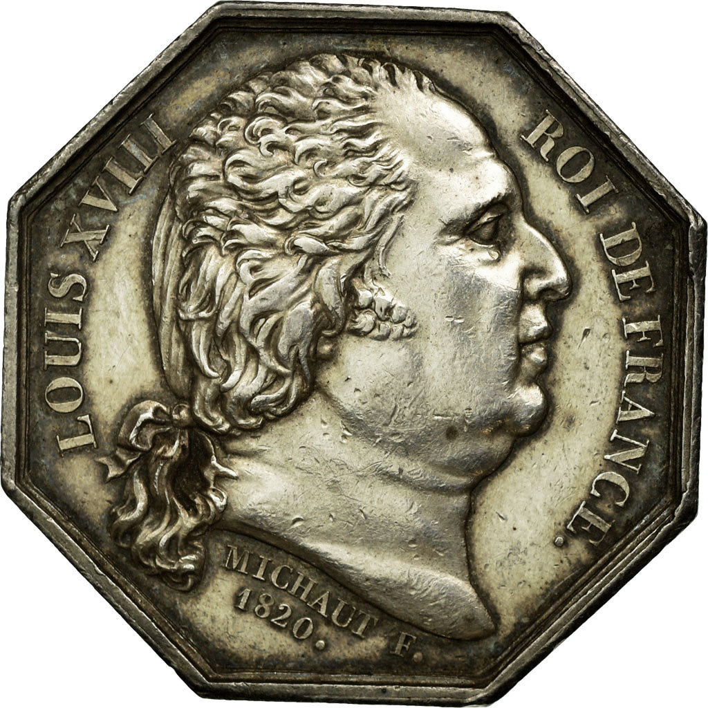 Frankrijk, Token, Louis XVIII, Compagnie des Notaires de Paris, Michaut, PR