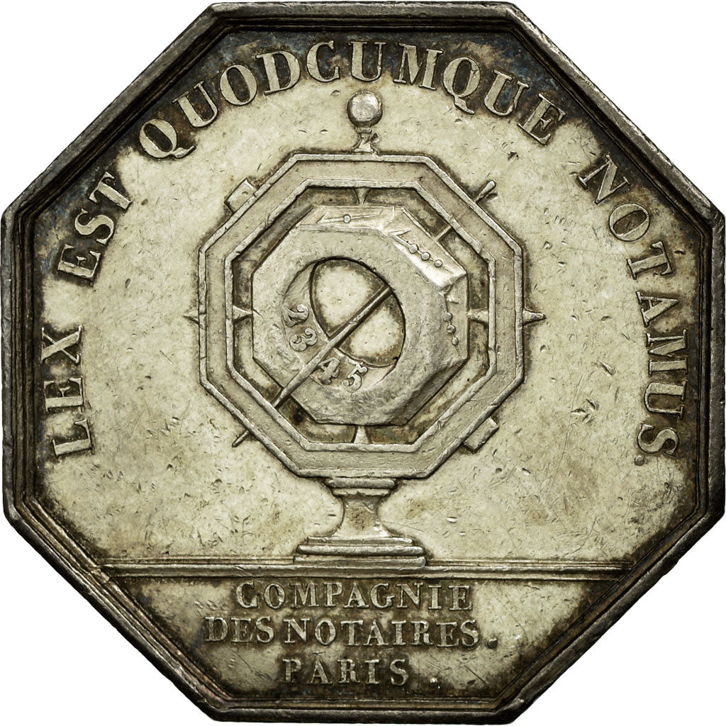 Frankrijk, Token, Louis XVIII, Compagnie des Notaires de Paris, Michaut, PR