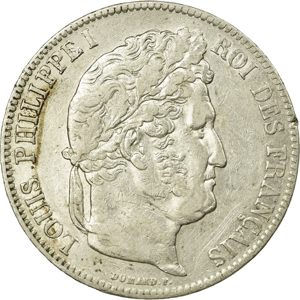 Moneta, Francia, Louis-Philippe, 5 Francs, 1839, Bordeaux, SPL-, Argento