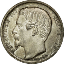 France, Token, Napoléon III, Notaires de Laon, 1854, Caqué, MS(60-62), Silver