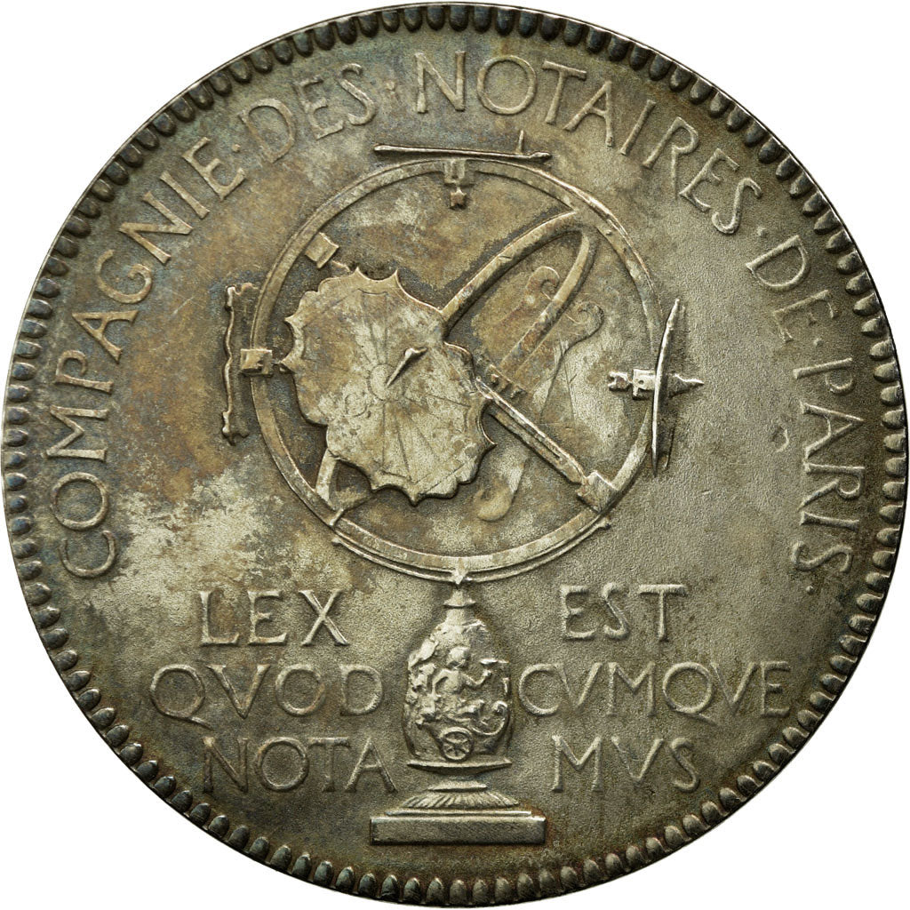 Frankreich, Token, Compagnie des Notaires de Paris, 1893, Chaplain, SS+, Silber