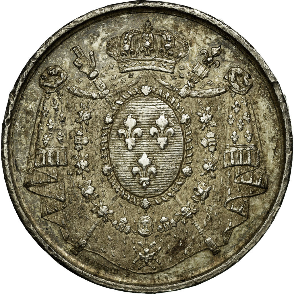 Francia, Token, Notaires de l'Arrondissement de Tours, Chamoin, BB, Argento