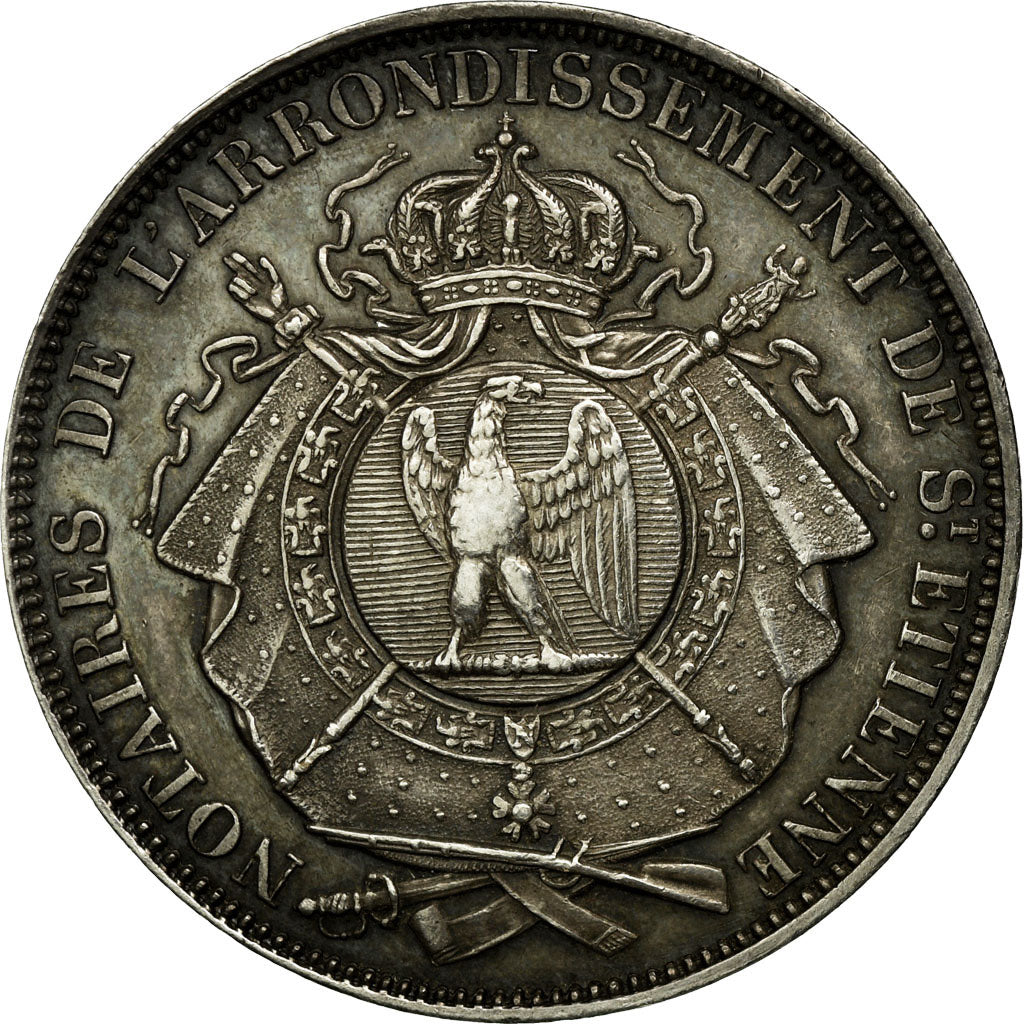 France, Token, Notaires de l'Arrondissement de Saint-Etienne, 1813, MS(60-62)