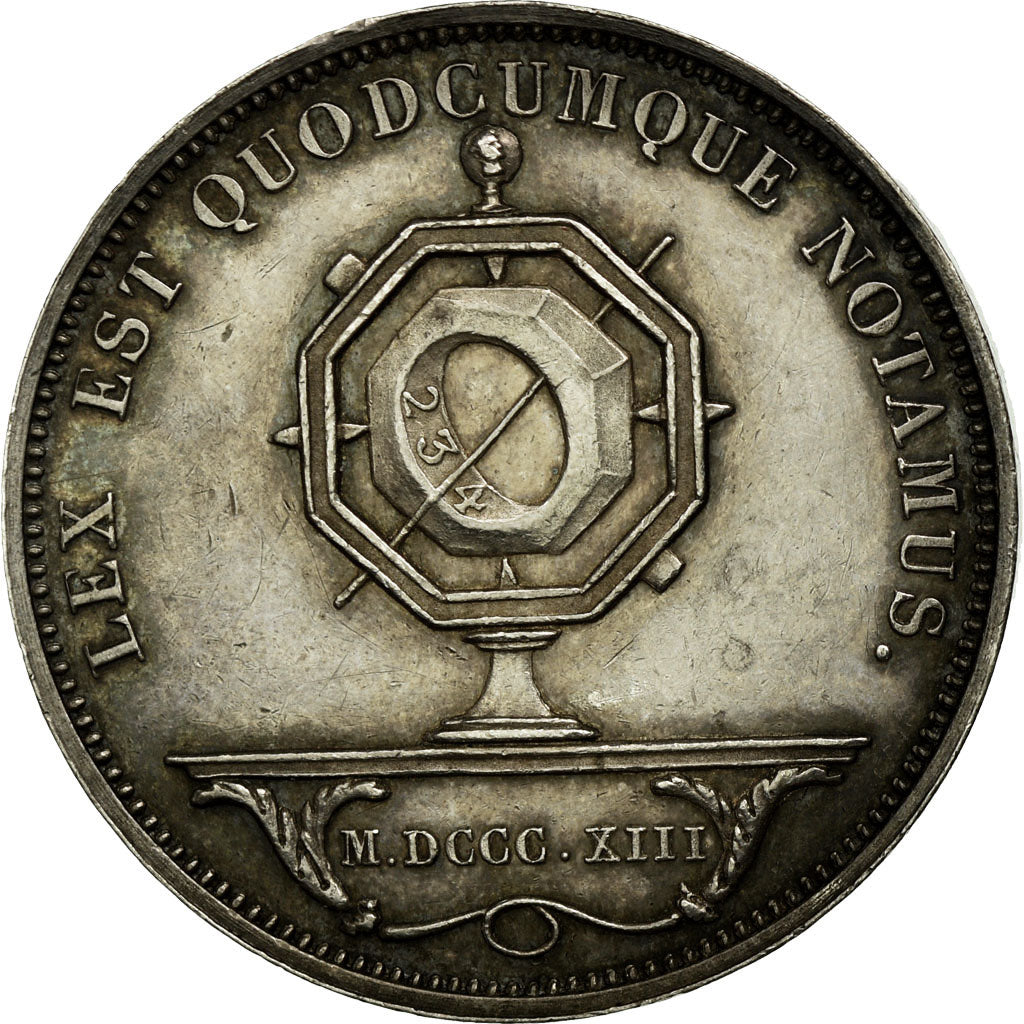 France, Token, Notaires de l'Arrondissement de Saint-Etienne, 1813, MS(60-62)