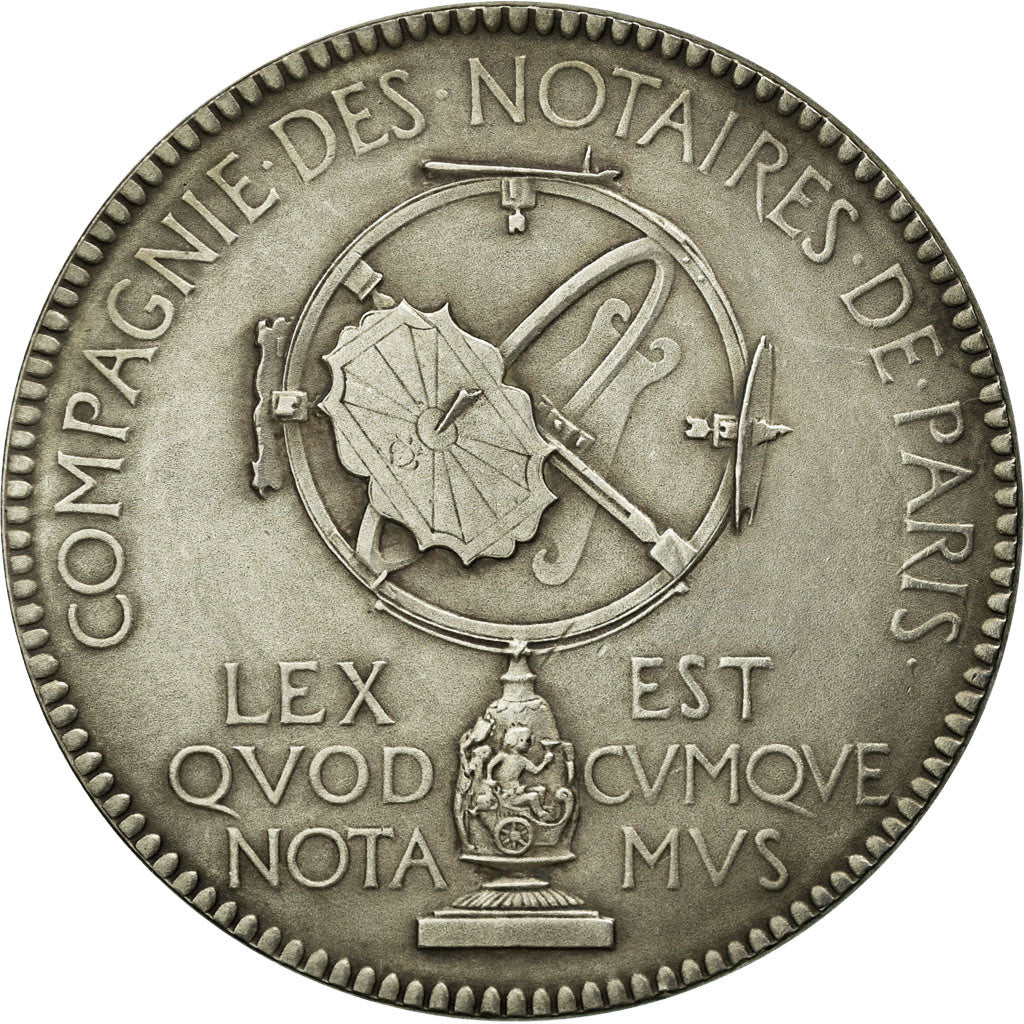 France, Token, Compagnie des Notaires de Paris, 1893, Chaplain, AU(55-58)