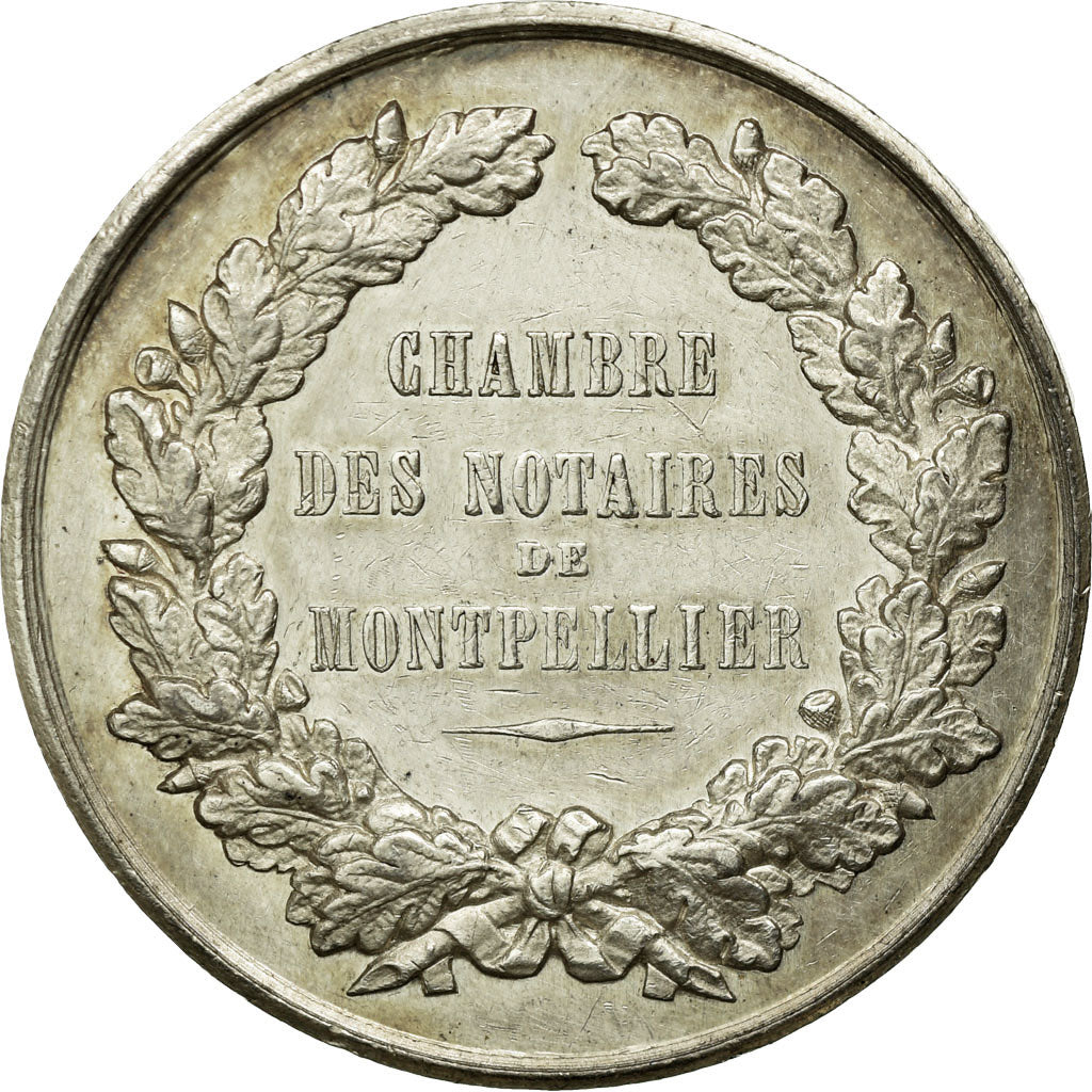 France, Token, Notaires de l'Arrondissement de Montpellier, AU(55-58), Silver