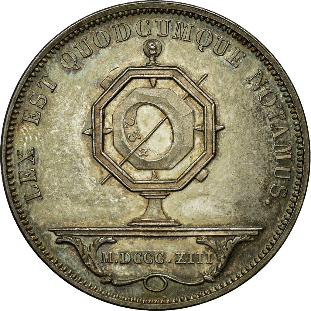 France, Token, Notaires de l'Arrondissement de Saint-Etienne, 1886, MS(60-62)
