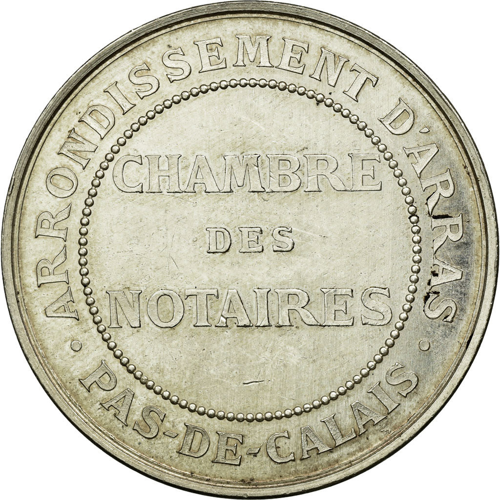 France, Token, Chambre des Notaires d'Arras, Tasset, MS(60-62), Silver