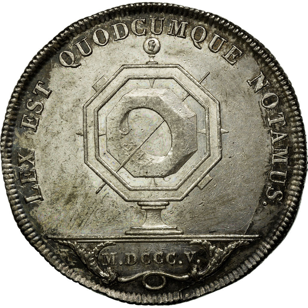France, Jeton, Notaires de l'Arrondissement de Lyon, 1805, Galle, SUP+, Argent