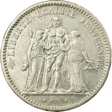 Moneda, Francia, Hercule, 5 Francs, 1871, Paris, MBC, Plata, Gadoury:744