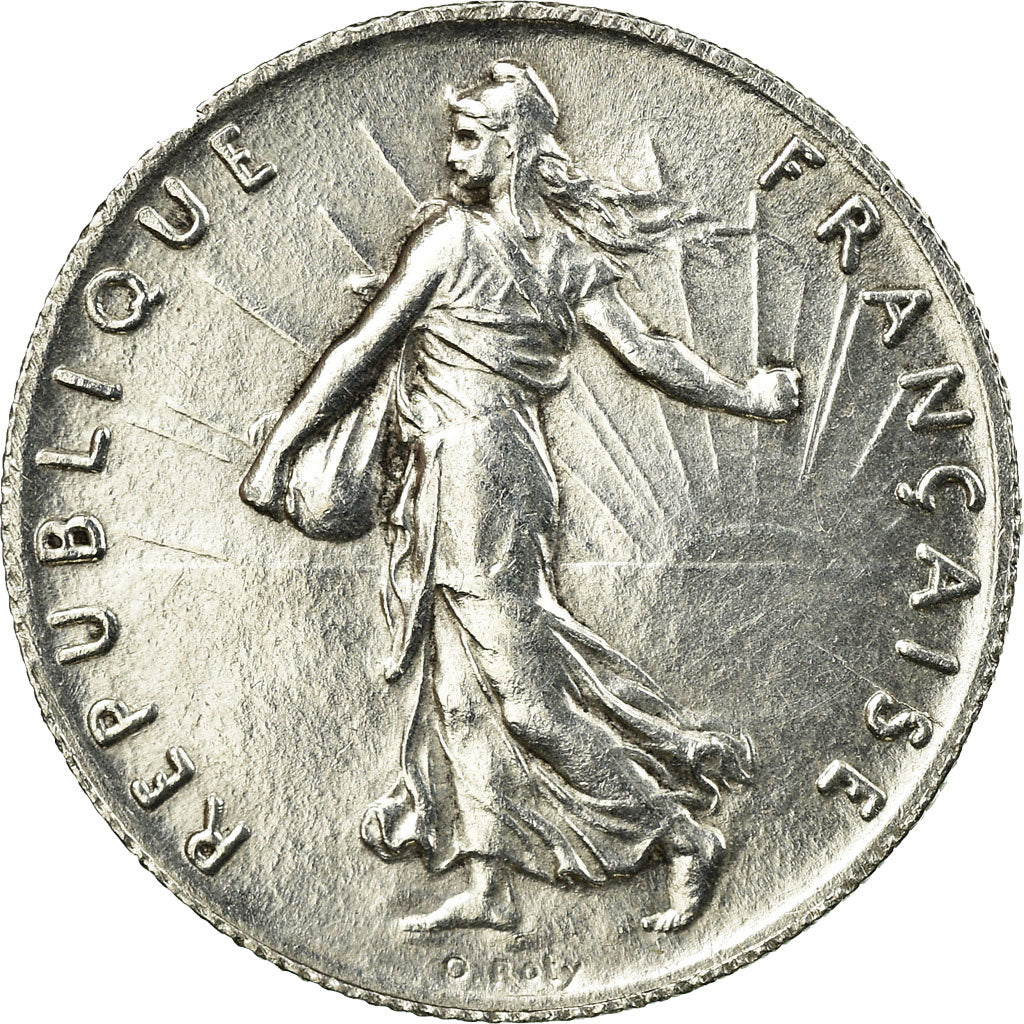 Moneta, Francja, Semeuse, 50 Centimes, 1897, Paris, MS(60-62), Srebro
