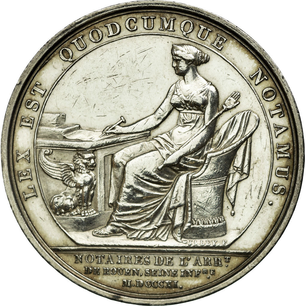 Francia, Token, Napoléon Ier, Notaires de l'Arrondissement de Rouen, 1811