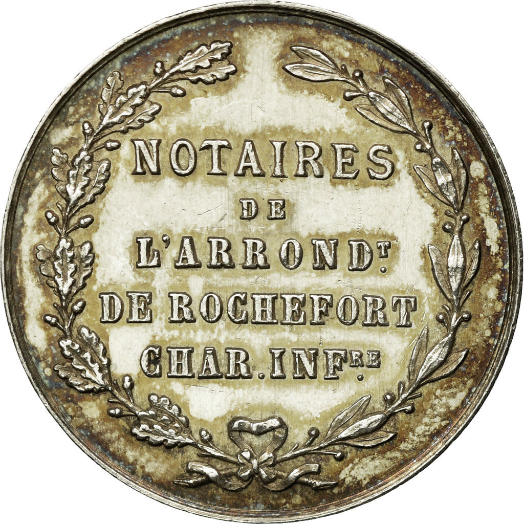 Francia, Token, Notaire de l'Arrondissement de Rochefort, SPL, Argento